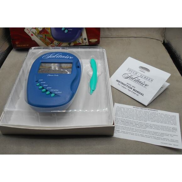 Vintage Solitaire Handheld Game #9844 Monte Carlo by Radica 1998 Parts/Repair - Picture 4 of 8